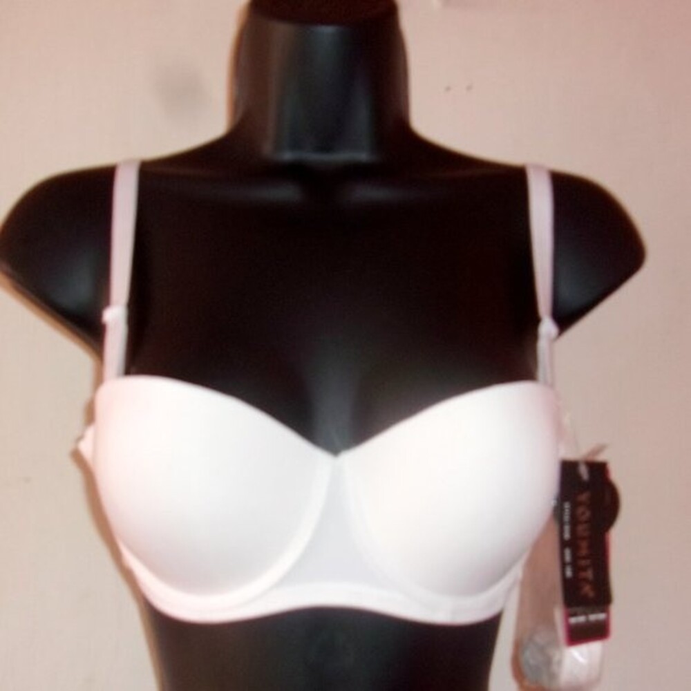 Youmita White Demi 32B Bra w/ Multiway Strap NWT